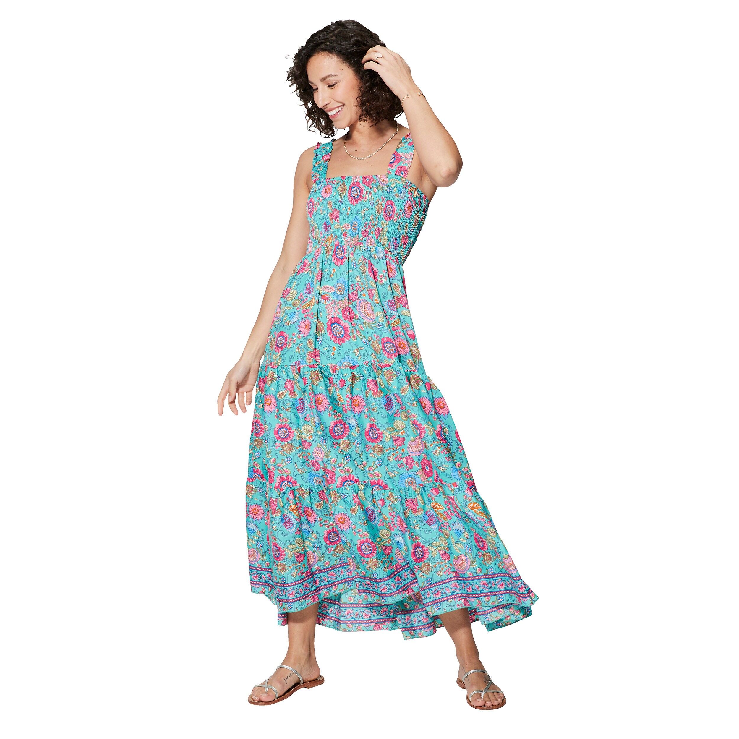 MAXIPA4004M LANGES ÄRMELLOSES SOMMERKLEID