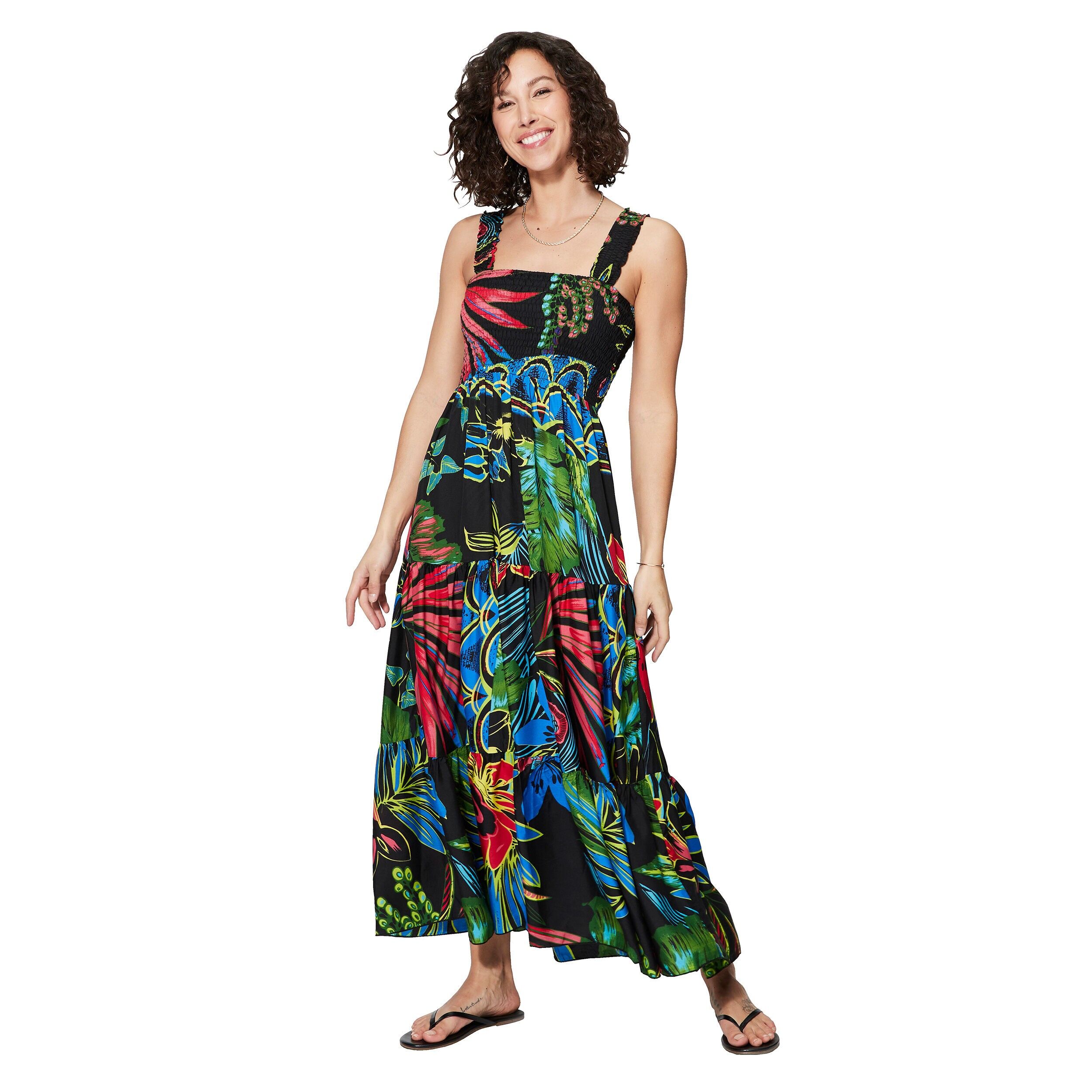 MAXIPA4004S LANGES ÄRMELLOSES SOMMERKLEID