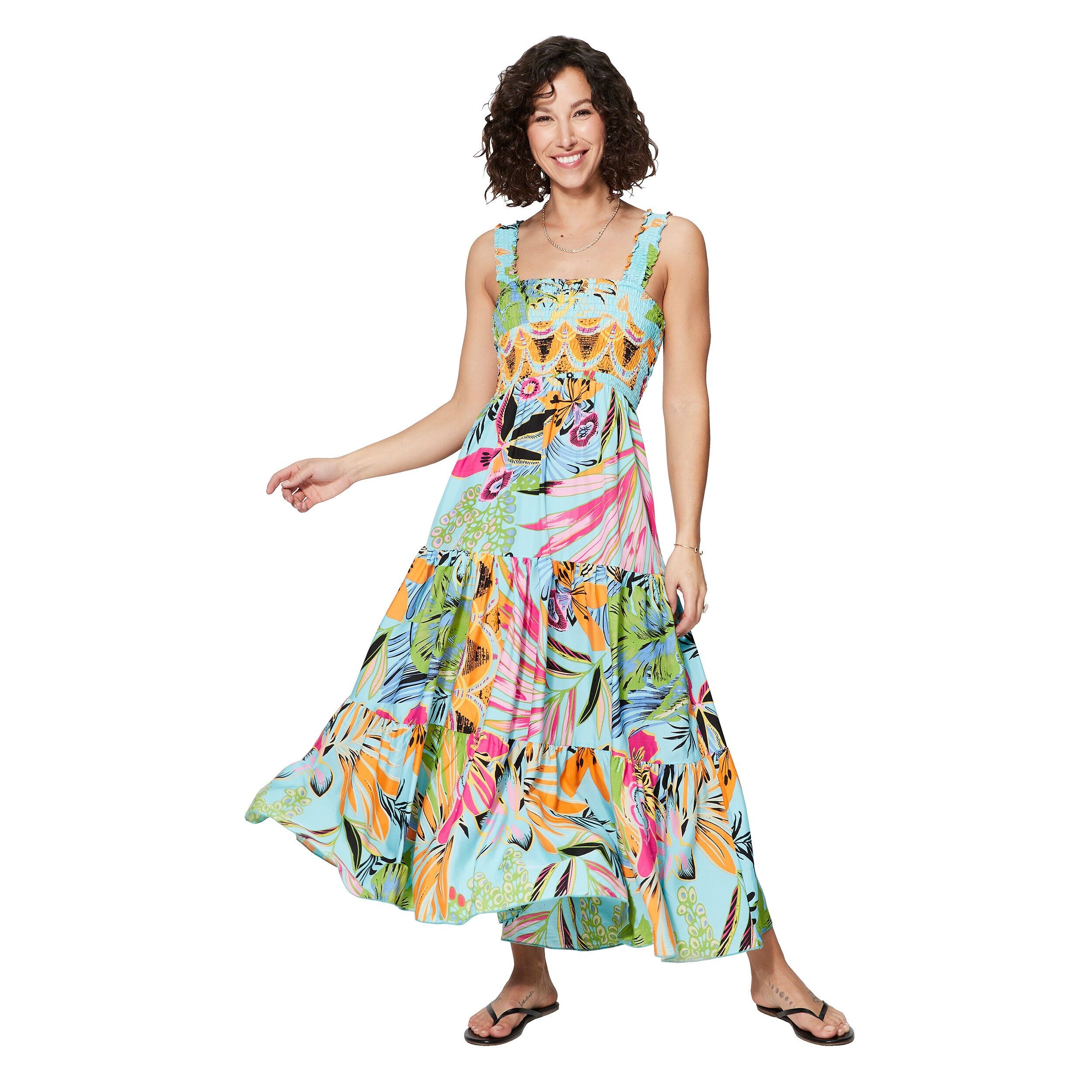 MAXIPA4004T LANGES ÄRMELLOSES SOMMERKLEID