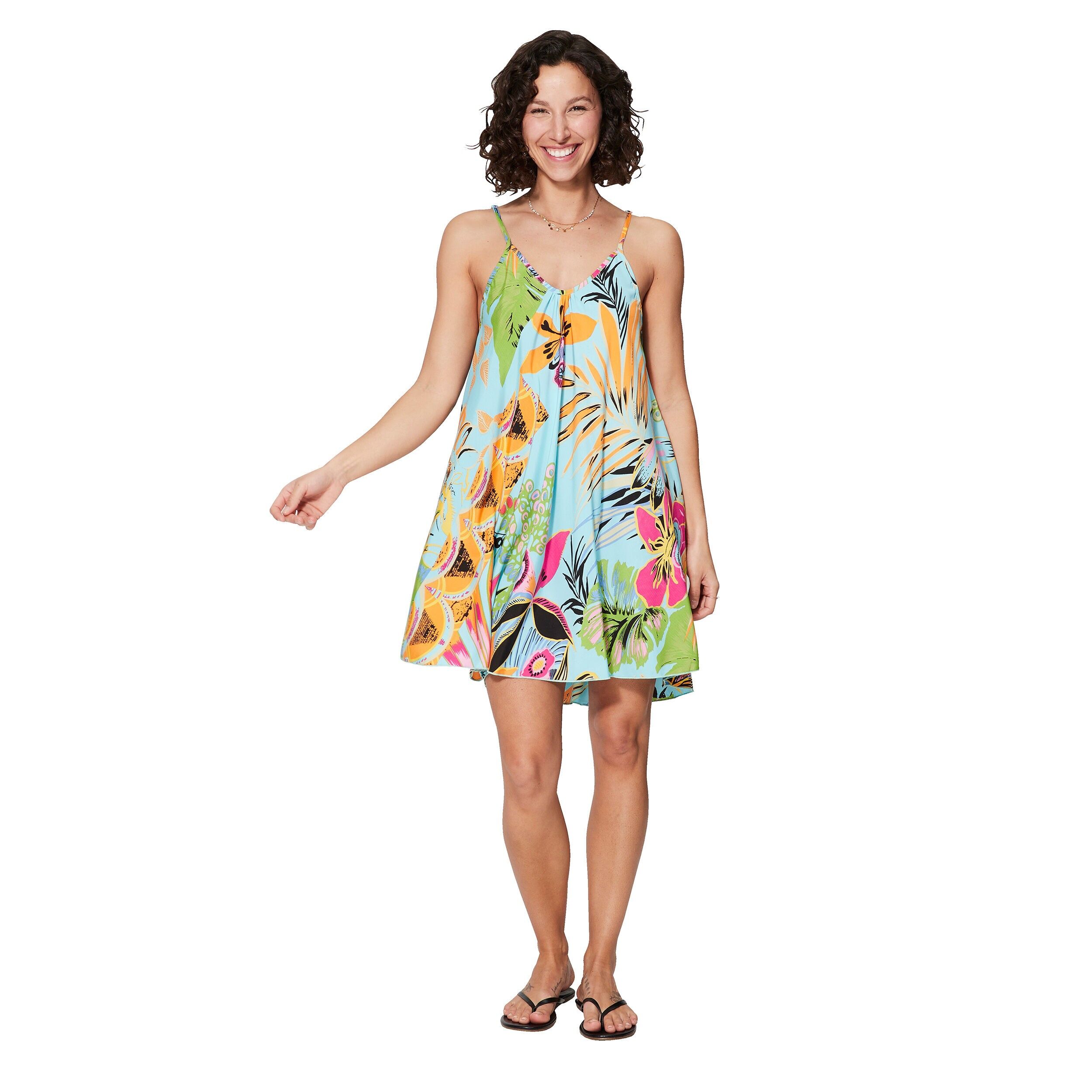 KURZES SOMMERKLEID MIT KURZEN ÄRMELN RLIP4000T