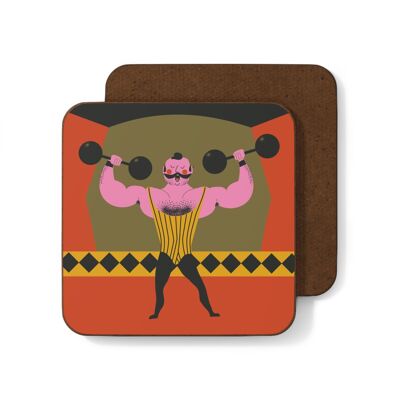 Posavasos vintage Strongman