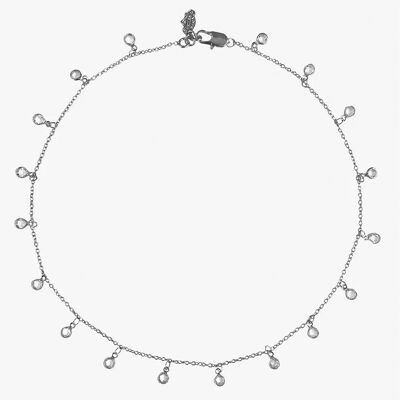 COLLAR DE PLATA BRILLANTE