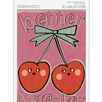 A3 SIZE POSTER IN ENVELOP CHERRIES