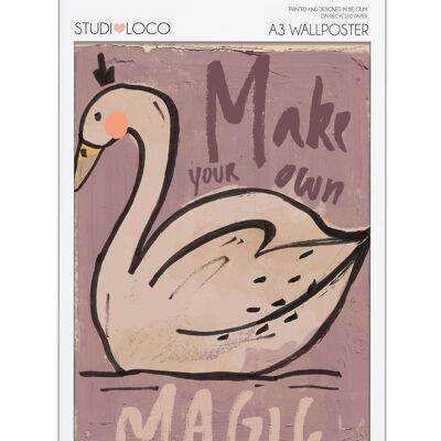 POSTER FORMATO A3 IN BUSTA CIGNO