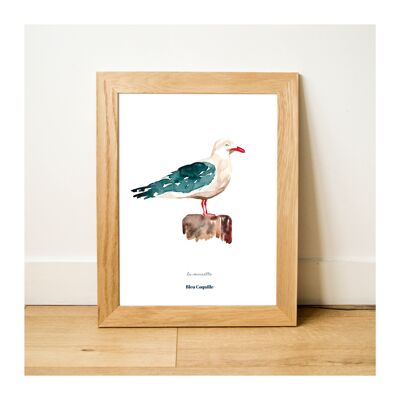 Decorative Poster Stationery - 30 x 40 cm - The Big Seagull