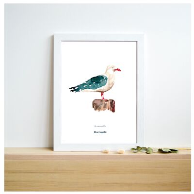 Poster decorativo da cancelleria - 21 x 29,7 cm - Il grande gabbiano