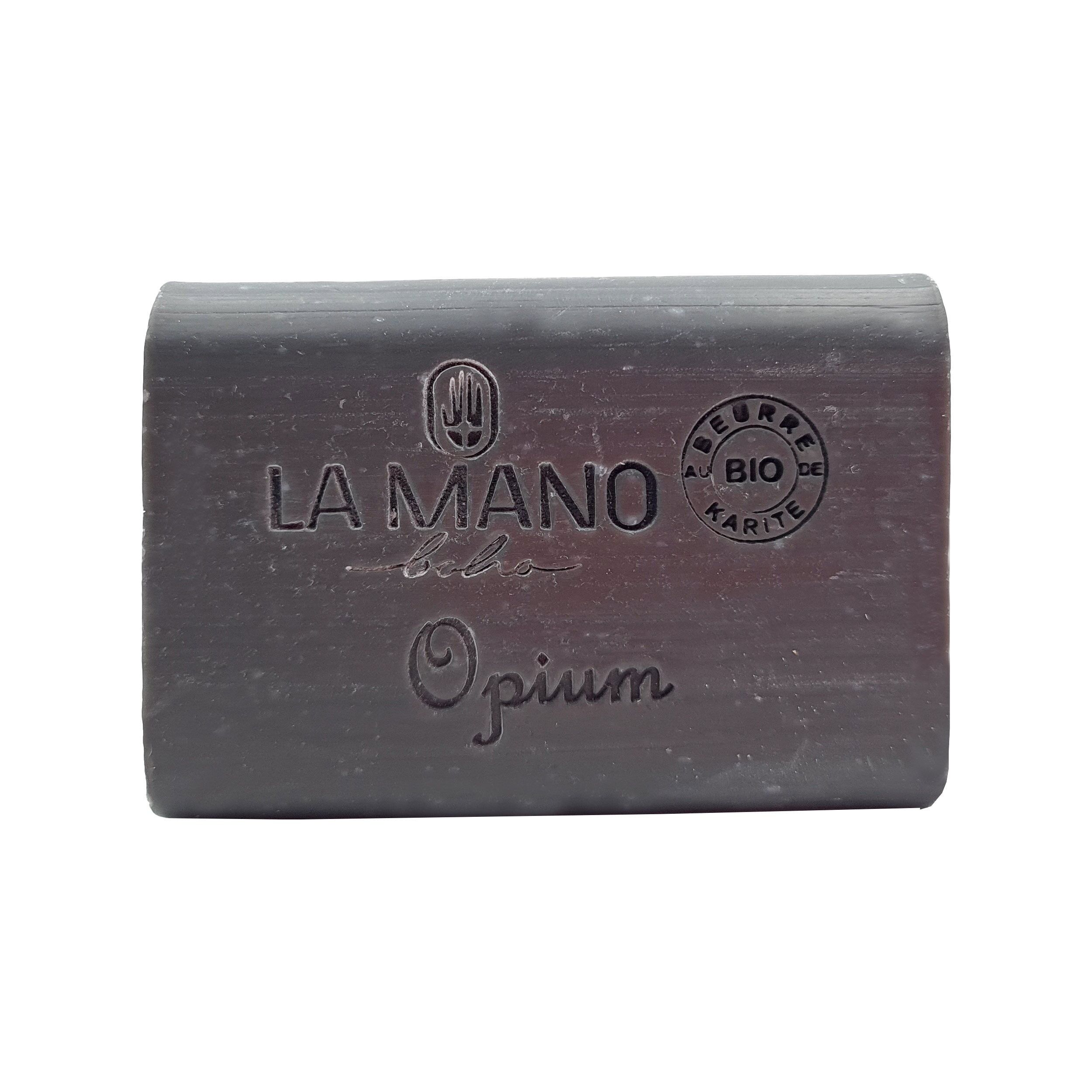 Jabón sólido artesanal con manteca de karité y el misterioso aroma del Opio 100g SAVON0001G