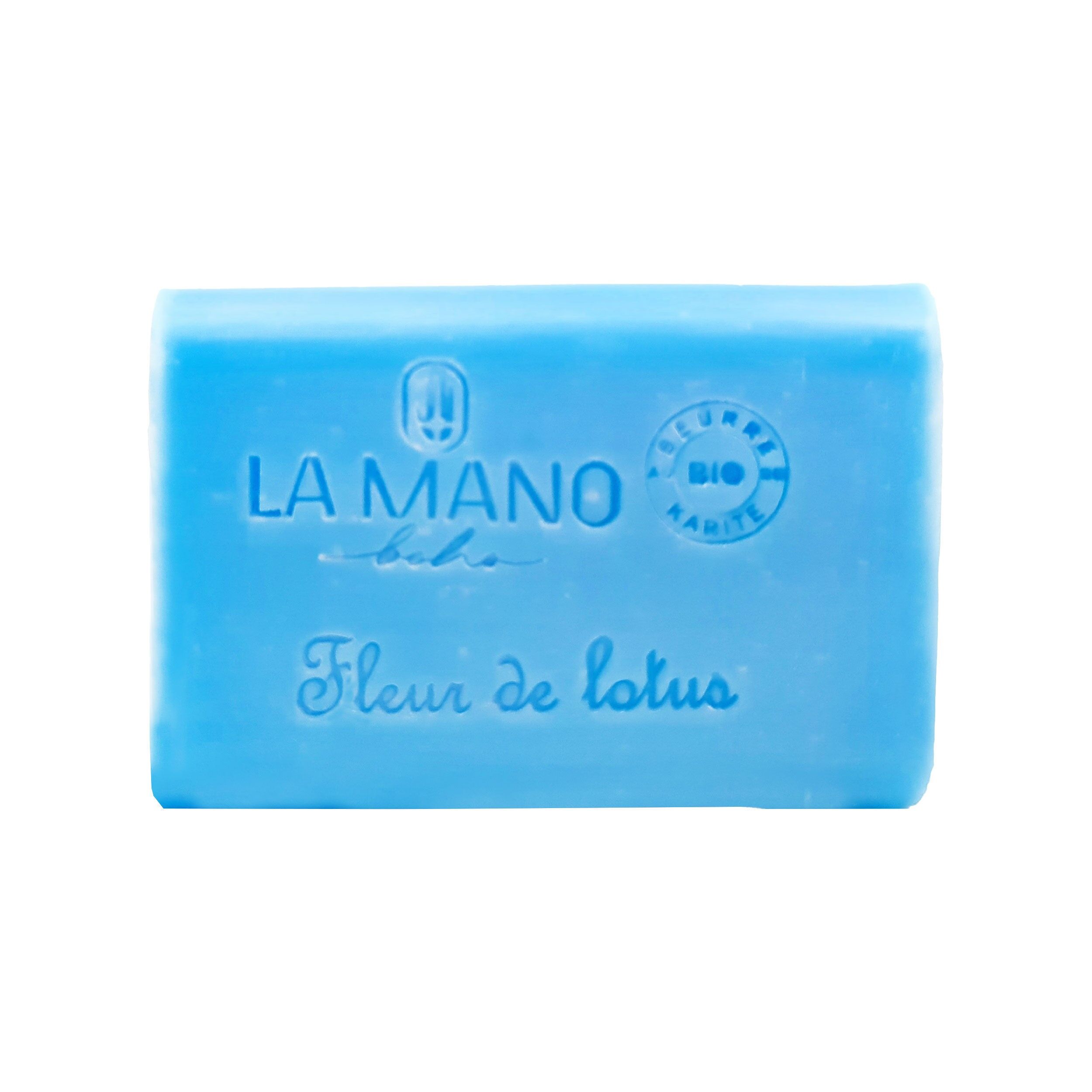 Jabón sólido artesanal con manteca de karité y delicada fragancia de Flor de Loto 100g SAVON0001E