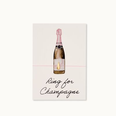 Carte bracelet : Bague pour le champagne