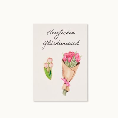 Scheda pin: Tulipani Congratulazioni