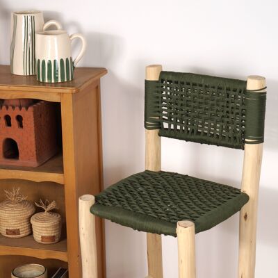 Wooden and nylon high chair 70cm