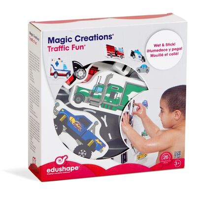 Jouet de bain amusant Edushape Magic Creations Traffic