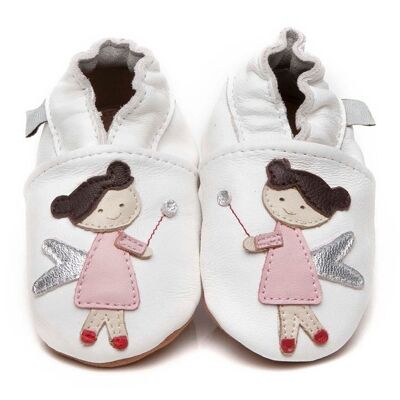 Chaussons Bébé Cuir Souple Fée