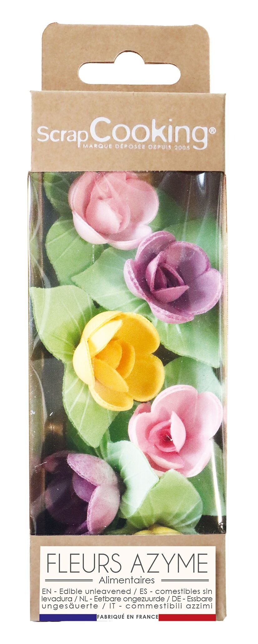 6 mini rose di cialda