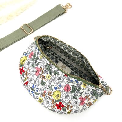 BOLSO MEDIANO LIBERTY DE ALGODÓN ACOLCHADO CON ESTAMPADO FLORAL PRIMAVERAL