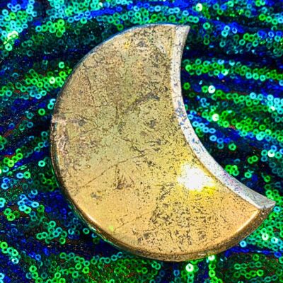 Luna crescente in pirite