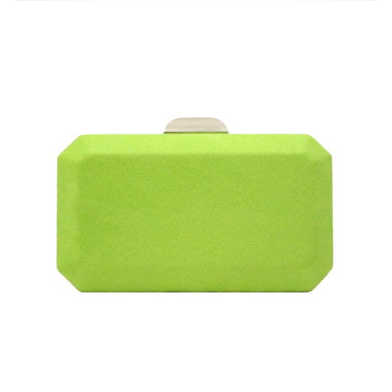 Octogon Geldbörse Silber Limettengrün