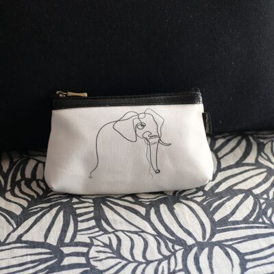 Trousse à maquillage QUIBE "Eléphant blanc"