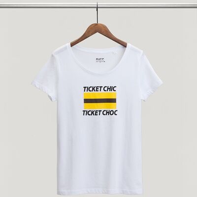 T-shirt Ticket chic-Ticket choc (F)