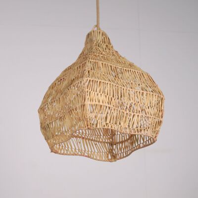 Lámpara colgante de rafia - Forma de flor