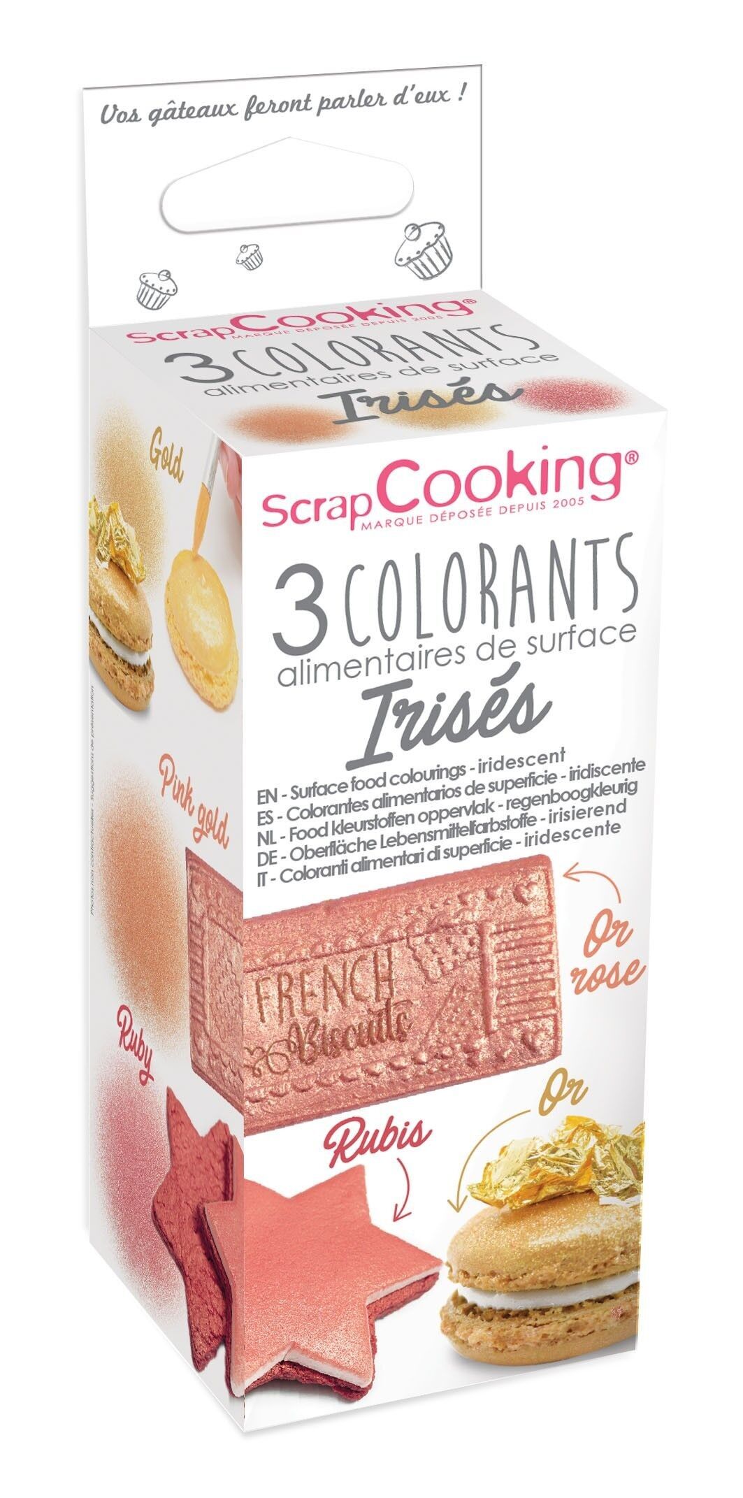 3 coloranti superficiali iridescenti 3x5g