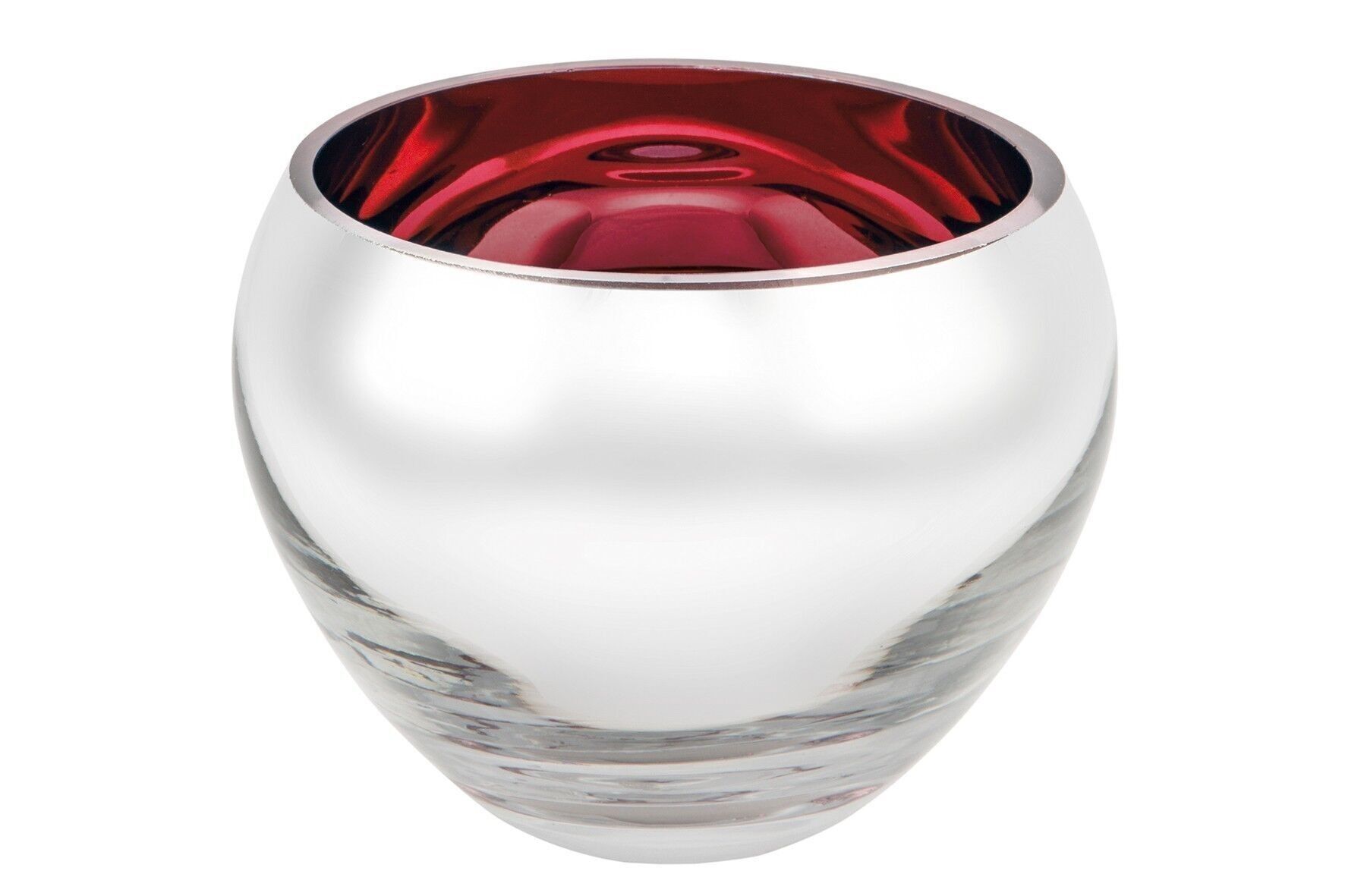 COLORE tealight holder, dark red H 9cm
