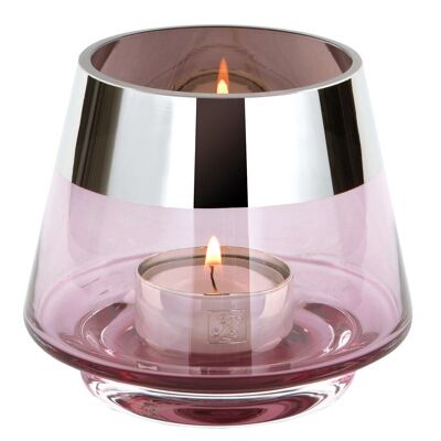 JONA tea light holder light pink H 9cm