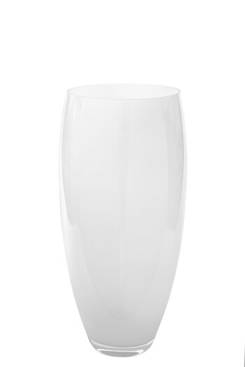 Vase AFRICA blanc opale H 28cm 1