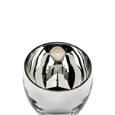 CANDY tealight holder silver