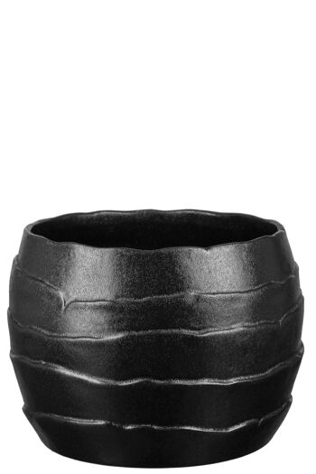 Jardinière COCON noire H 15cm 1