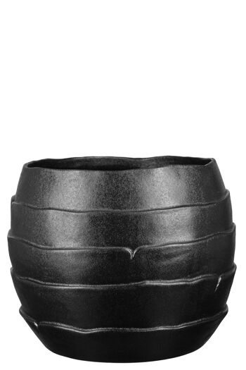 Jardinière COCON noire H 23cm 1