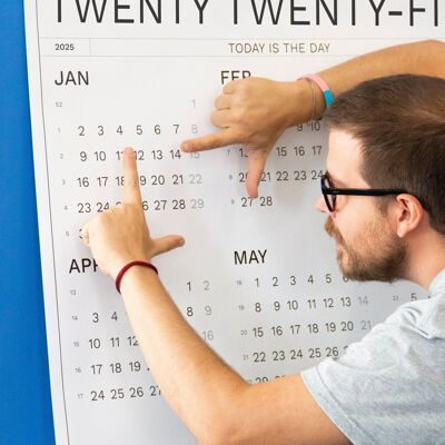 Calendrier mural 2025 · Format A0