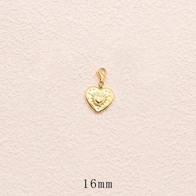 Ciondolo - cuore, stelle e sole
