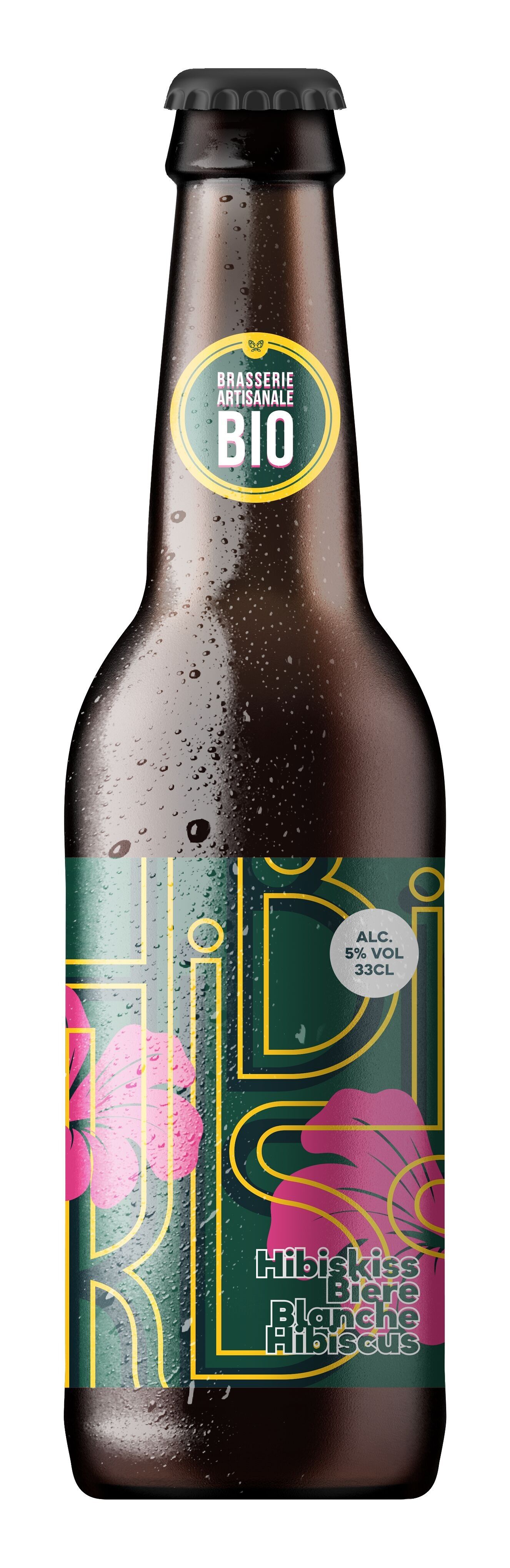 Hibiskiss - Bière Blanche à l'hibiscus, alc. 5%vol. - 330ml