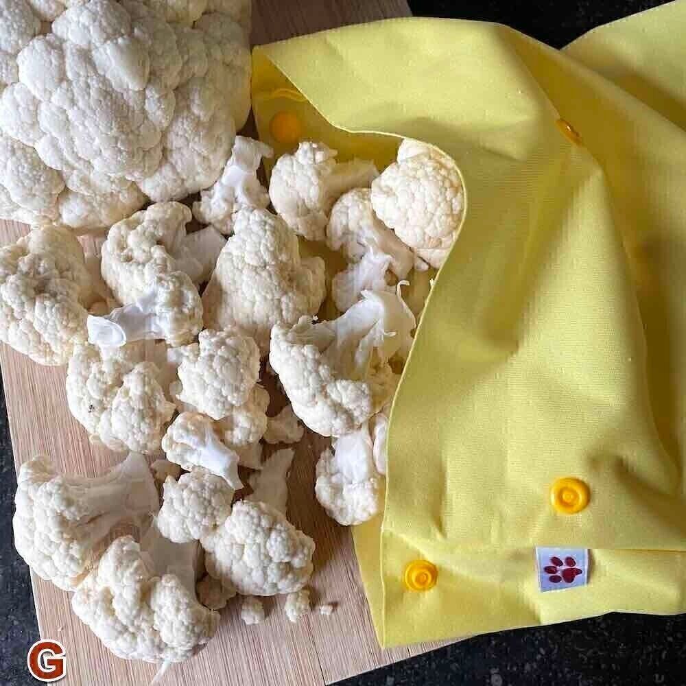 Borsa per congelatore riutilizzabile: grande - GIALLA