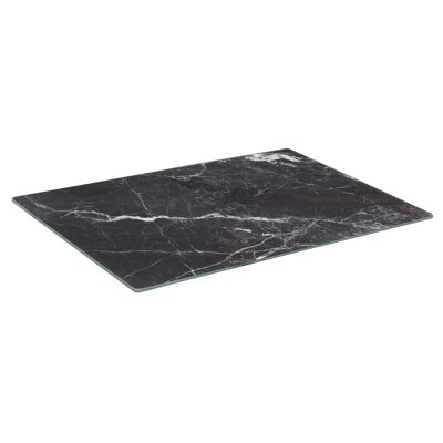 Planche à découper rectangulaire en verre - 30 cm x 20 cm - Marbre