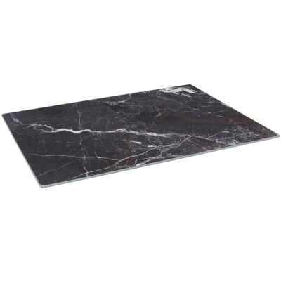 Planche à découper rectangulaire en verre - 50 cm x 40 cm - Marbre