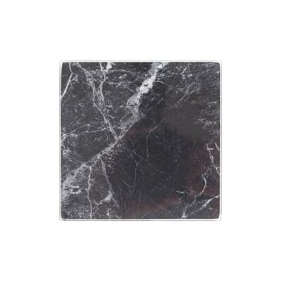 Sottobicchieri quadrati in vetro - 10 cm - Marmo