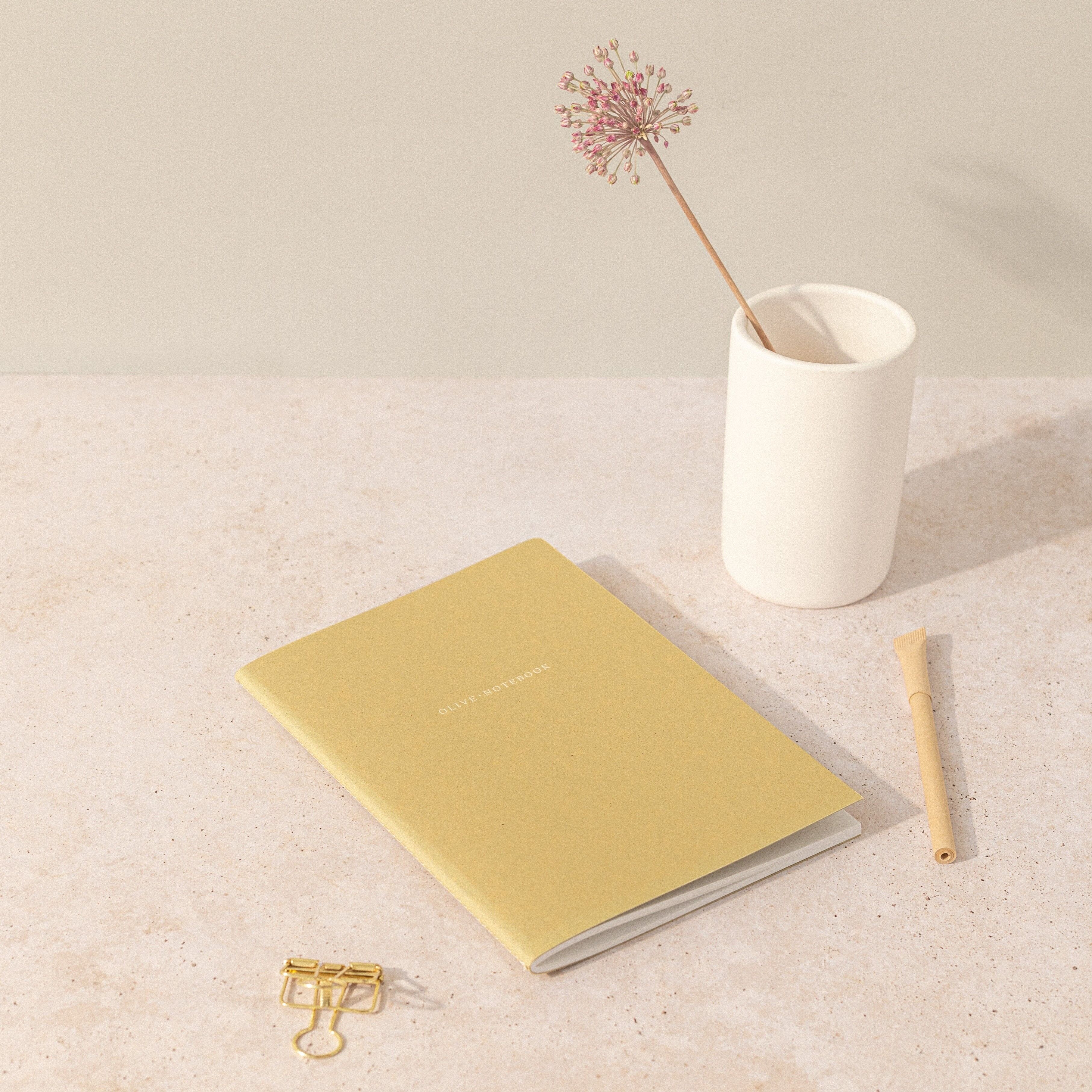 A5 Bio Notizbuch · Oliv