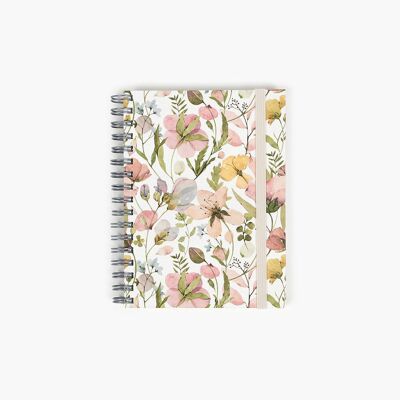 Carnet de notes à couverture souple Wyro A6 - Fleurs printanières