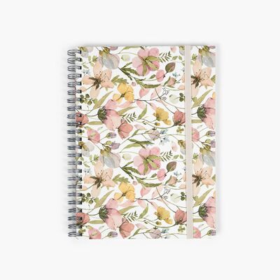 Carnet de notes Wyro A5 à couverture souple - Fleurs printanières