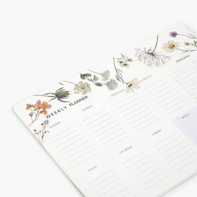 Agenda hebdomadaire Fleurs sauvages