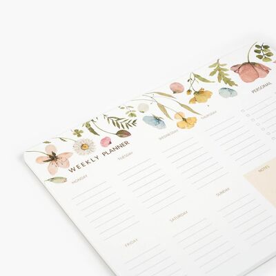 Agenda hebdomadaire Fleurs de printemps