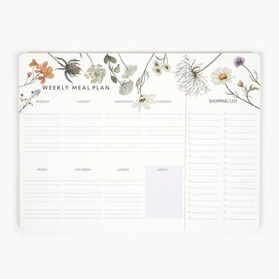 Planificateur de menus Fleurs sauvages