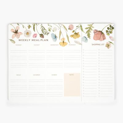 Planificateur de menus Fleurs de printemps