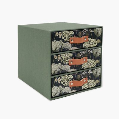 Module 3 tiroirs Fleurs sauvages