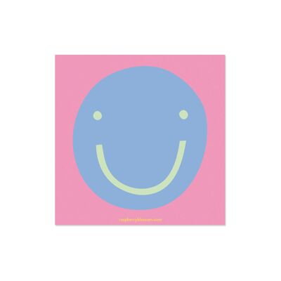 Bloc de notas desprendible con cara sonriente