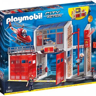 Playmobil 9462 - Figura de bombero de estación de bomberos - Juguetes para bebés y niños - A partir de 4 años