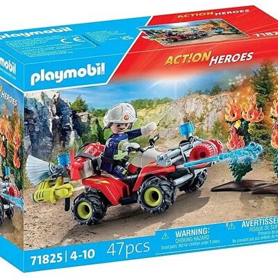 Playmobil 71825 Bombero con figura de cerdo - Juguetes para bebés y niños - A partir de 4 años