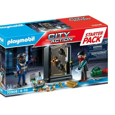 Playmobil 70908 Police - Pack de démarrage des forces spéciales - Figurine d'arrestation de cambrioleur - Jouets pour bébés et enfants - 4 ans et plus